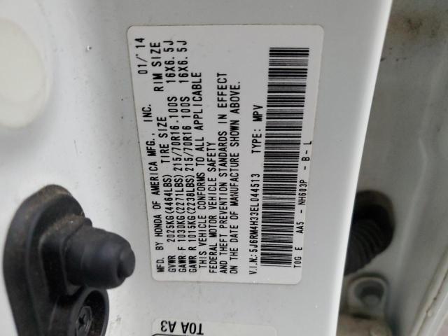 Photo 14 from auction – 2014 HONDA CR-V LX with VIN 5J6RM4H33EL044513