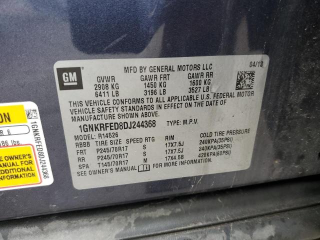 Photo 14 from auction – 2013 CHEVROLET TRAVERSE L with VIN 1GNKRFED8DJ244368