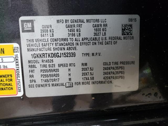 Photo 14 from auction – 2016 GMC ACADIA DEN with VIN 1GKKRTKD6GJ152339