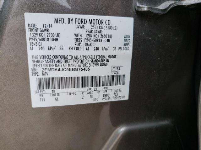 Photo 14 from auction – 2014 FORD EDGE SEL with VIN 2FMDK4JC5EBB75485