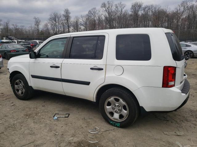 Photo 2 from auction – 2012 HONDA PILOT LX with VIN 5FNYF4H21CB075455