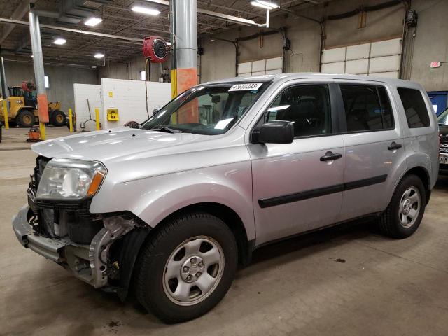 HONDA PILOT LX 2011 with VIN 5FNYF4H24BB043355 - Photo from auction
