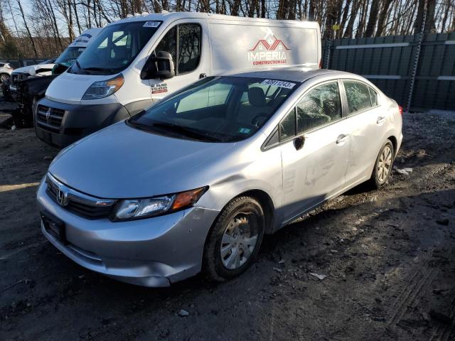 HONDA CIVIC LX 2012 with VIN 2HGFB2F53CH328520 - Photo from auction