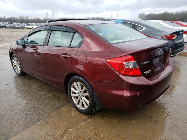 Photo 2 from auction – 2012 HONDA CIVIC EX with VIN 19XFB2F89CE036763