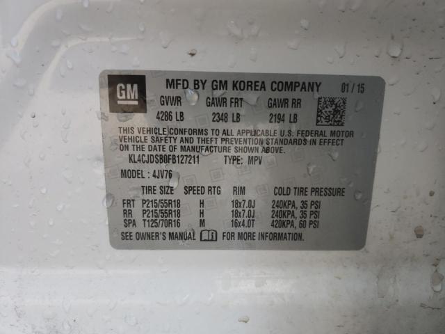 Photo 14 from auction – 2015 BUICK ENCORE PRE with VIN KL4CJDSB0FB127211