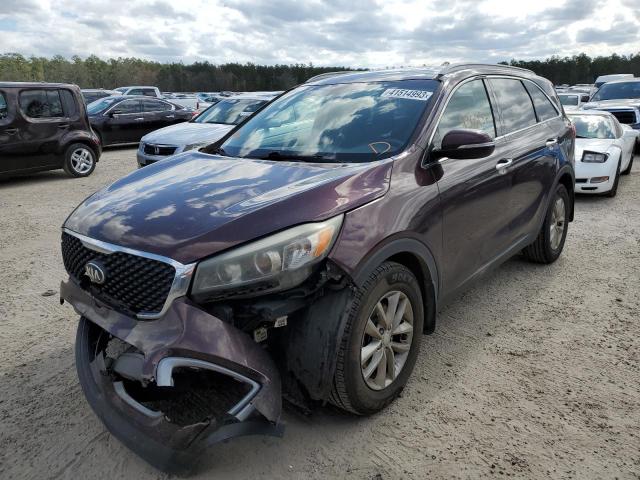 KIA SORENTO LX 2016 with VIN 5XYPG4A58GG070927 - Photo from auction