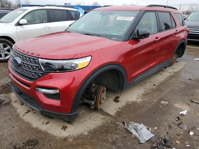 FORD EXPLORER X 2021 with VIN 1FMSK8DH7MGA23480 - Photo from auction