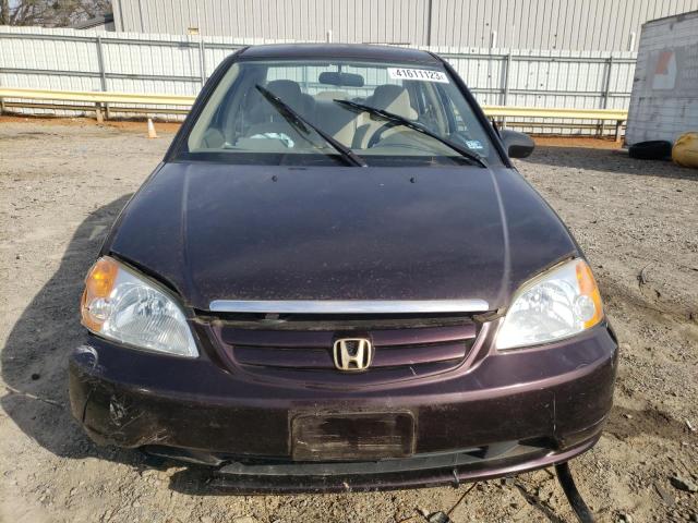 Photo 5 from auction – 2001 HONDA CIVIC LX with VIN 2HGES16591H575771