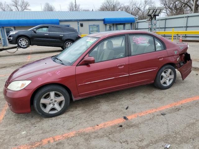 Photo 1 from auction – 2005 HONDA CIVIC EX with VIN 2HGES26775H597619