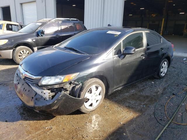 HONDA CIVIC LX 2012 with VIN 19XFB2F5XCE318612 - Photo from auction
