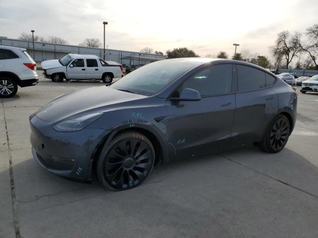 TESLA MODEL Y 2022 with VIN 7SAYGDEF3NF485894 - Photo from auction