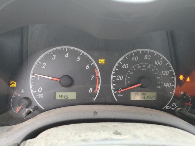 Photo 9 from auction – 2009 TOYOTA COROLLA BA with VIN 2T1BU40E89C037994