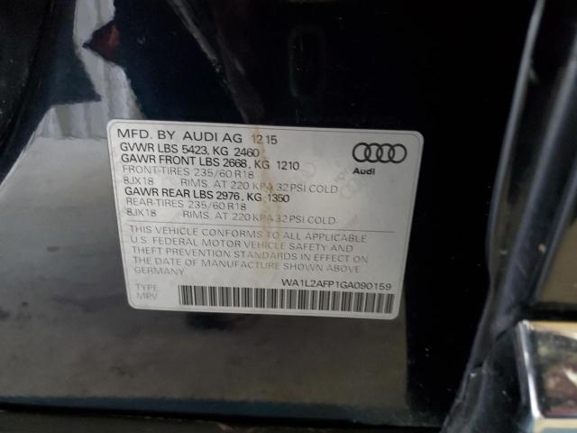 Photo 14 from auction – 2016 AUDI Q5 PREMIUM with VIN WA1L2AFP1GA090159