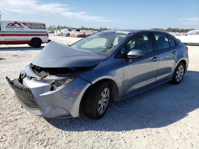 TOYOTA COROLLA LE 2022 with VIN 5YFEPMAE1NP307922 - Photo from auction