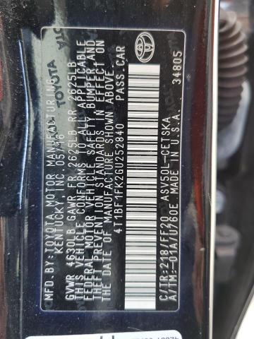 Photo 10 from auction – 2016 TOYOTA CAMRY LE with VIN 4T1BF1FK2GU252840