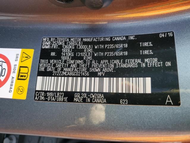Photo 14 from auction – 2016 LEXUS RX 350 with VIN 2T2ZZMCA8GC021456