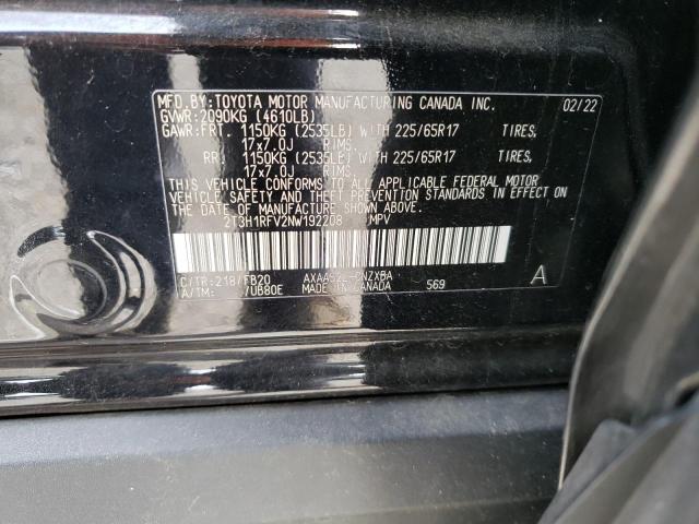 Photo 14 from auction – 2022 TOYOTA RAV4 LE with VIN 2T3H1RFV2NW192208