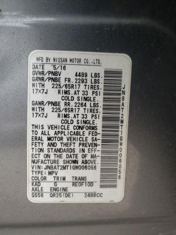 Photo 14 from auction – 2016 NISSAN ROGUE S with VIN JN8AT2MT1GW006056