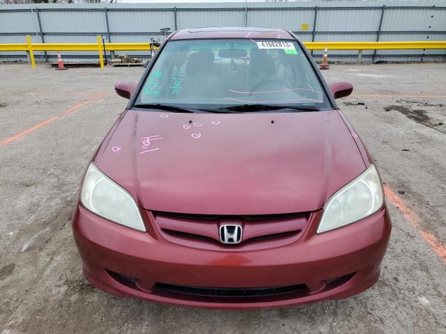 Photo 5 from auction – 2005 HONDA CIVIC EX with VIN 2HGES26775H597619