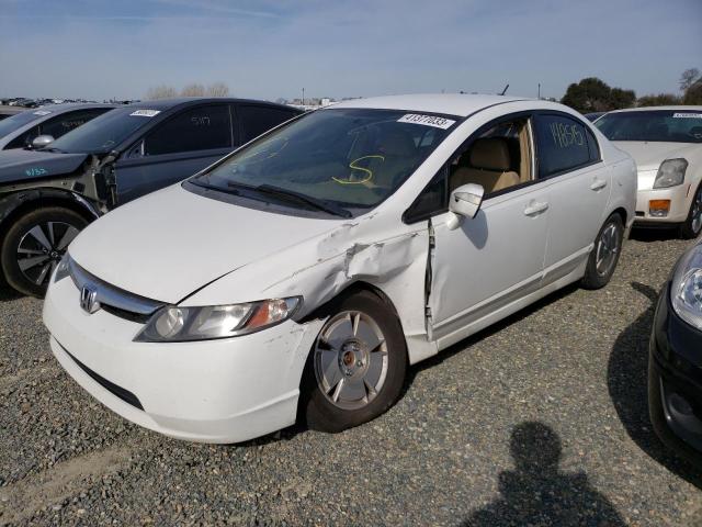 Photo 1 from auction – 2007 HONDA CIVIC HYBR with VIN JHMFA36247S000193