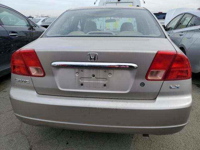 Photo 6 from auction – 2001 HONDA CIVIC LX with VIN 2HGES16581H585207