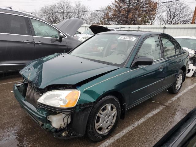 Photo 1 from auction – 2001 HONDA CIVIC LX with VIN JHMES16581S009736