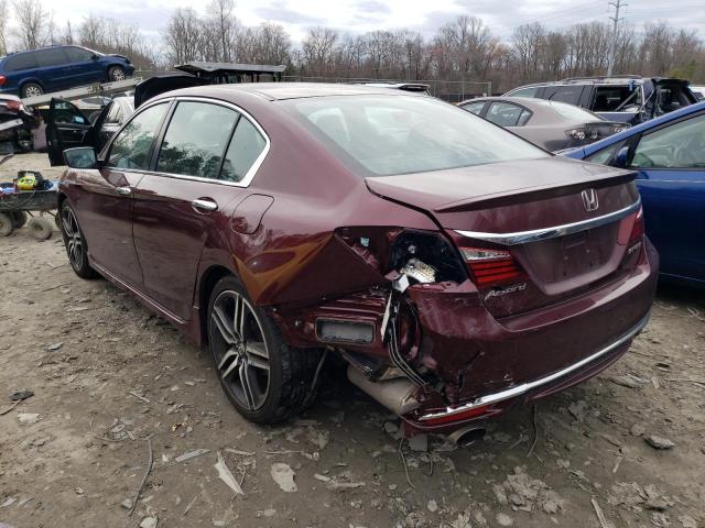 Photo 2 from auction – 2016 HONDA ACCORD SPO with VIN 1HGCR2F55GA080256