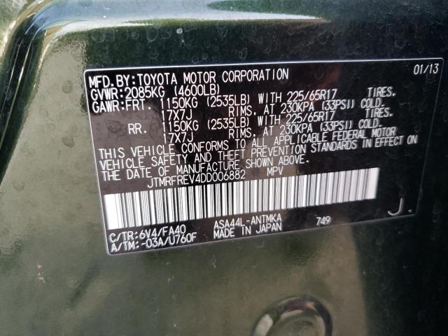 Photo 14 from auction – 2013 TOYOTA RAV4 XLE with VIN JTMRFREV4DD006882