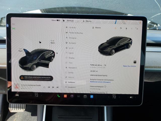 Photo 9 from auction – 2018 TESLA MODEL 3 with VIN 5YJ3E1EA6JF122712