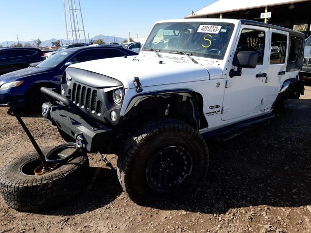 JEEP WRANGLER U 2014 with VIN 1C4BJWDG0EL184474 - Photo from auction