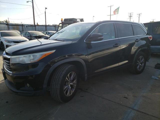 TOYOTA HIGHLANDER 2015 with VIN 5TDZKRFH8FS066160 - Photo from auction