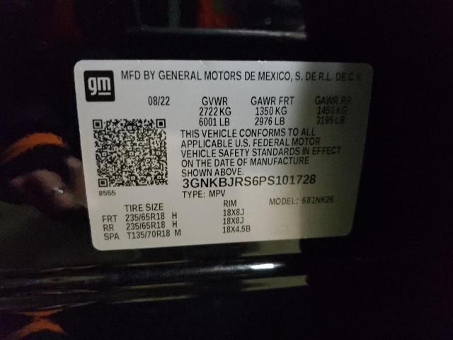 Photo 14 from auction – 2023 CHEVROLET BLAZER 3LT with VIN 3GNKBJRS6PS101728