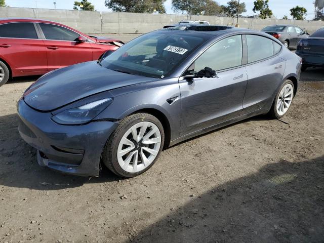 TESLA MODEL 3 2022 with VIN 5YJ3E1EA8NF142725 - Photo from auction