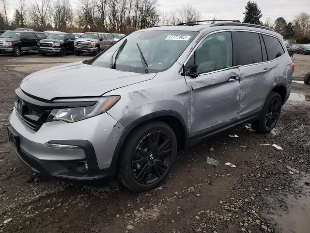 HONDA PILOT SE 2021 with VIN 5FNYF6H25MB059241 - Photo from auction