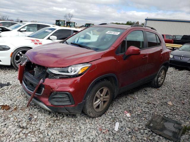 CHEVROLET TRAX 1LT 2021 with VIN KL7CJLSB8MB355130 - Photo from auction