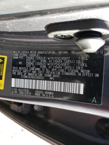 Photo 14 from auction – 2013 TOYOTA HIGHLANDER with VIN 5TDBK3EHXDS200552