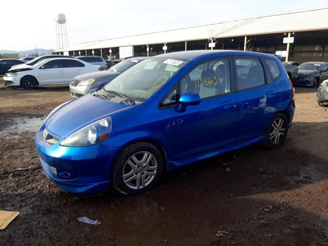HONDA FIT S 2007 with VIN JHMGD38677S039680 - Photo from auction
