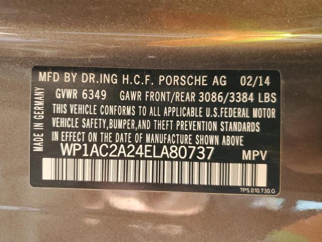 Photo 14 from auction – 2014 PORSCHE CAYENNE TU with VIN WP1AC2A24ELA80737