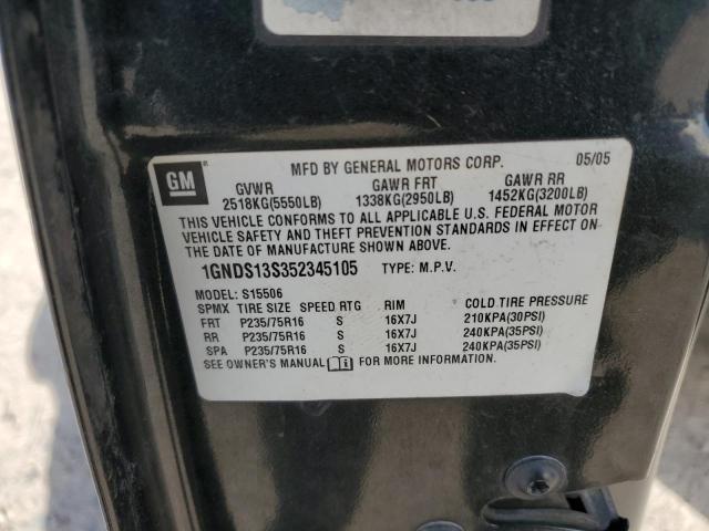 Photo 14 from auction – 2005 CHEVROLET TRAILBLAZE with VIN 1GNDS13S352345105