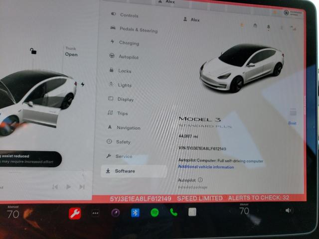 Photo 9 from auction – 2020 TESLA MODEL 3 with VIN 5YJ3E1EA8LF612149