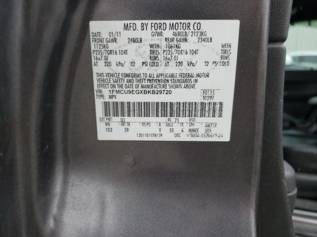 Photo 14 from auction – 2011 FORD ESCAPE LIM with VIN 1FMCU9EGXBKB29720