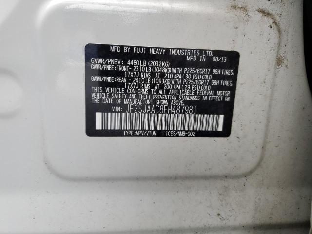 Photo 14 from auction – 2014 SUBARU FORESTER 2 with VIN JF2SJAAC8EH487981