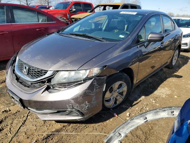 HONDA CIVIC LX 2015 with VIN 19XFB2F59FE037387 - Photo from auction