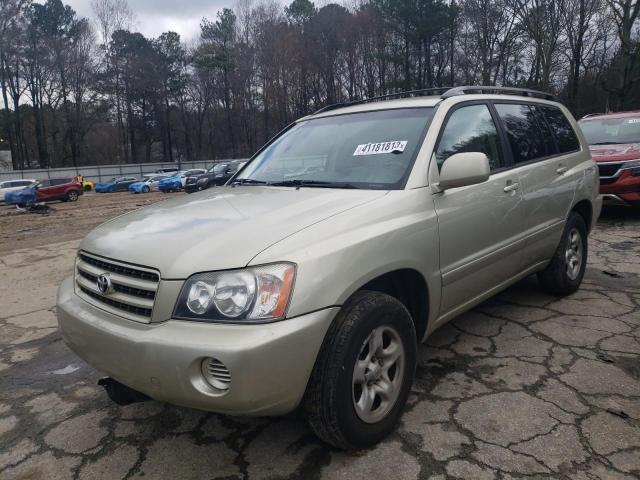 TOYOTA HIGHLANDER 2003 with VIN JTEGF21A330105857 - Photo from auction