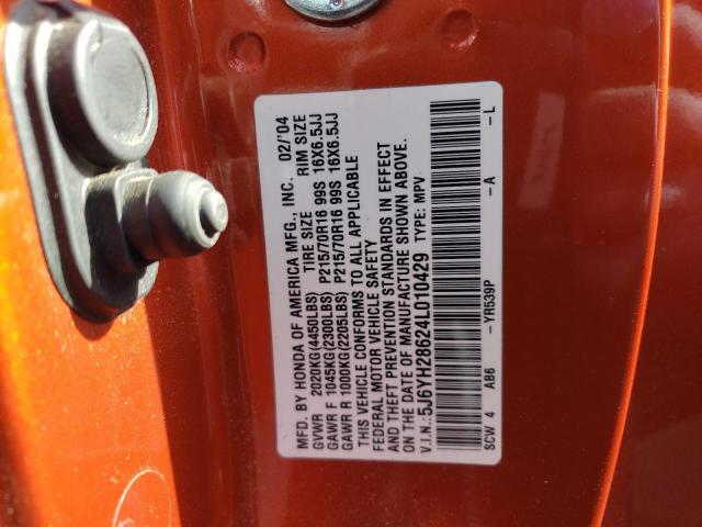 Photo 14 from auction – 2004 HONDA ELEMENT EX with VIN 5J6YH28624L010429