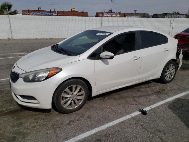 KIA FORTE LX 2014 with VIN KNAFX4A60E5098874 - Photo from auction
