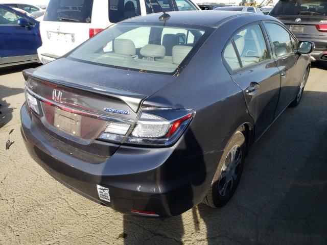 Photo 3 from auction – 2013 HONDA CIVIC HYBR with VIN 19XFB4F38DE202708