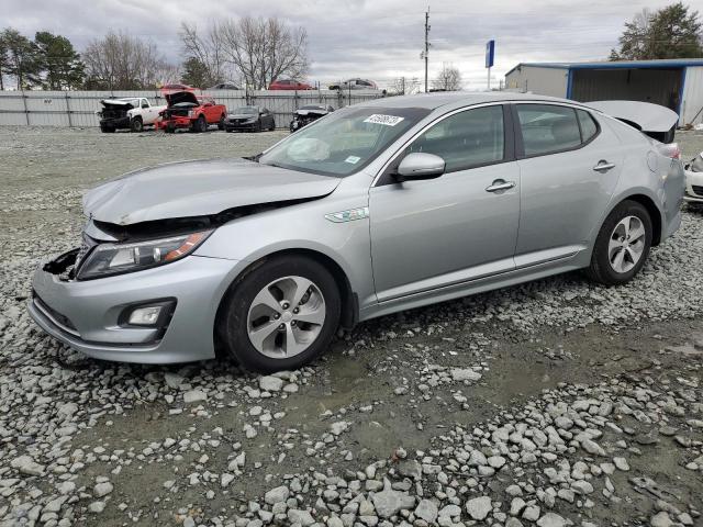 KIA OPTIMA HYB 2015 with VIN KNAGM4ADXF5082209 - Photo from auction
