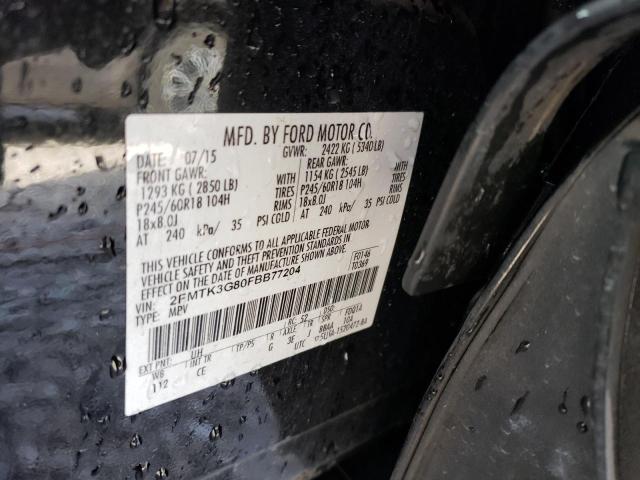 Photo 14 from auction – 2015 FORD EDGE SE with VIN 2FMTK3G80FBB77204