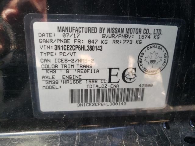 Photo 10 from auction – 2017 NISSAN VERSA NOTE with VIN 3N1CE2CP6HL380143
